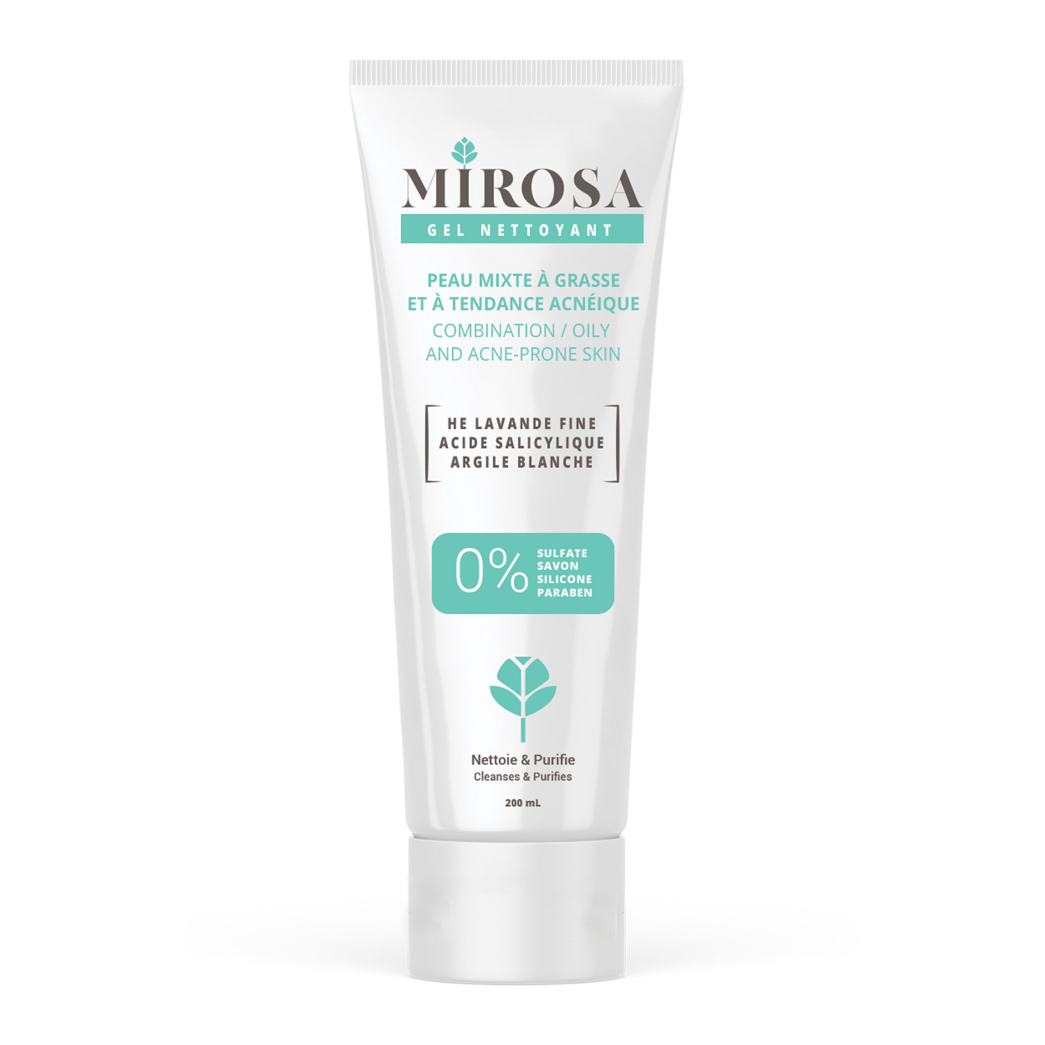 MIROSA GEL NETTOYANT PEAU MIXTE A GRASSE 200ML