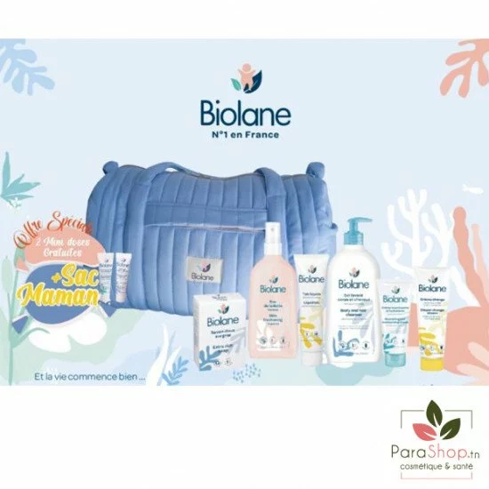 BIOLANE SAC MAMAN MATELASSEE BLEU