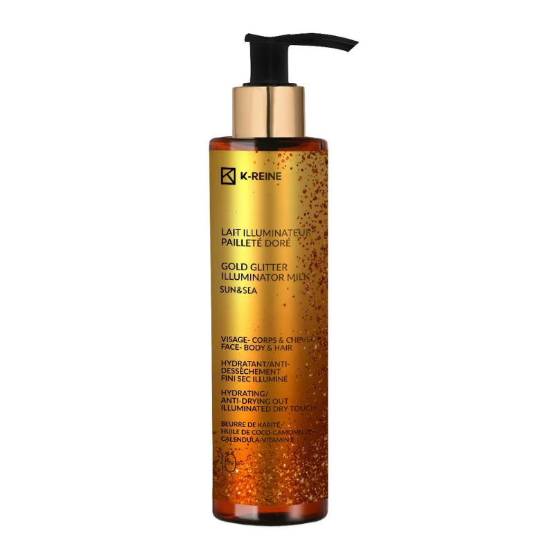 search K-REINE LAIT ILLUMINATEUR PAILLETE DORE VISAGE CORPS ET CHEVEUX SPF10 150ML PHARMASHOP K-REINE LAIT ILLUMINATEUR PAILLETE DORE VISAGE CORPS ET CHEVEUX SPF10 150ML